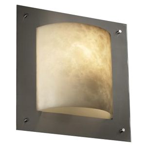 Clouds Framed Square Wall Sconce by Justice Design Group - Starlight Lighting USA and Canada